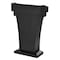 Adiroffice Wood Floor Stand-Up Podium Lectern with Storage Drawer in Black ADI661-012-BLK-MK - alternate 3